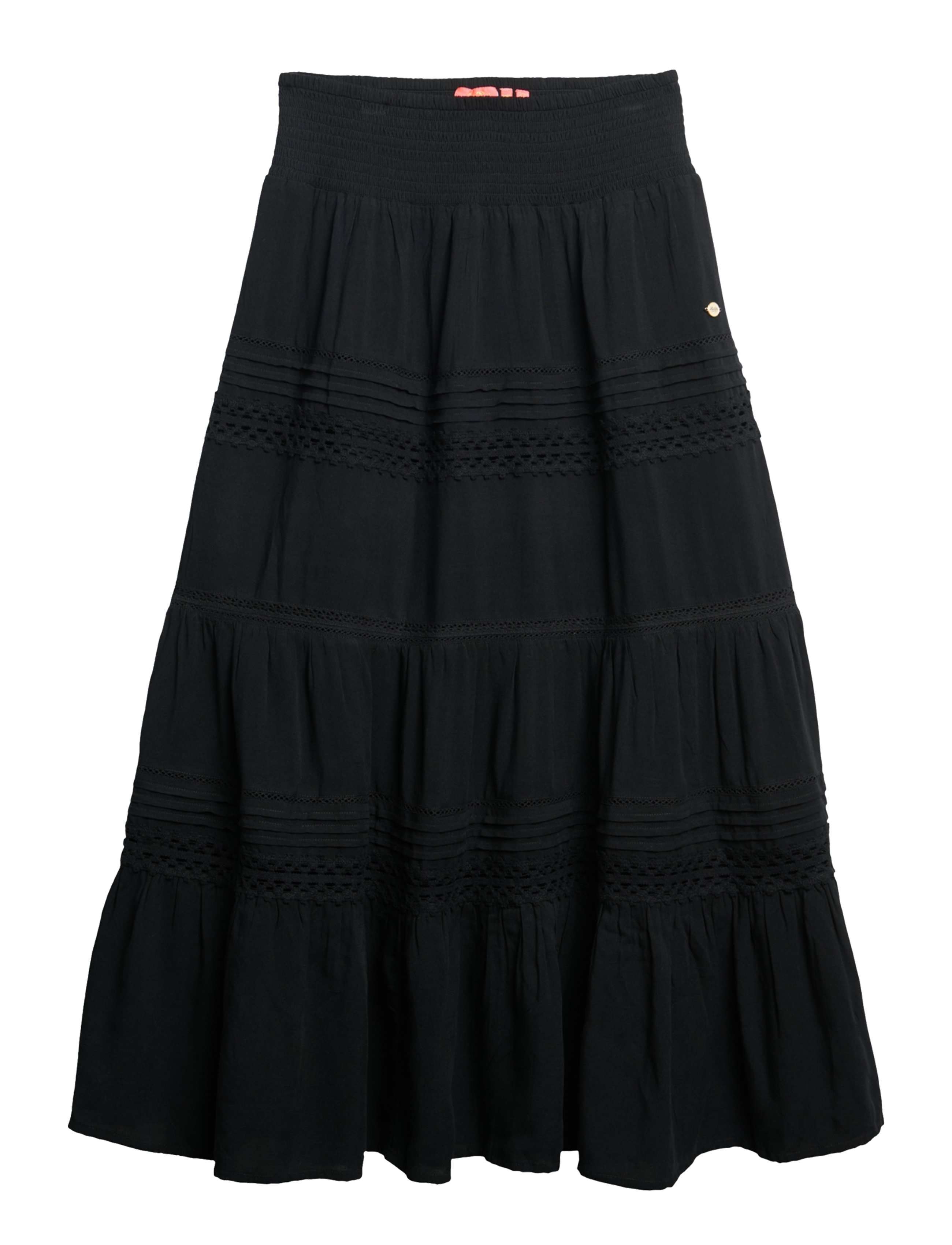 Superdry - IBIZA LACE MIX MAXI SKIRT - maxi röcke - black - 2