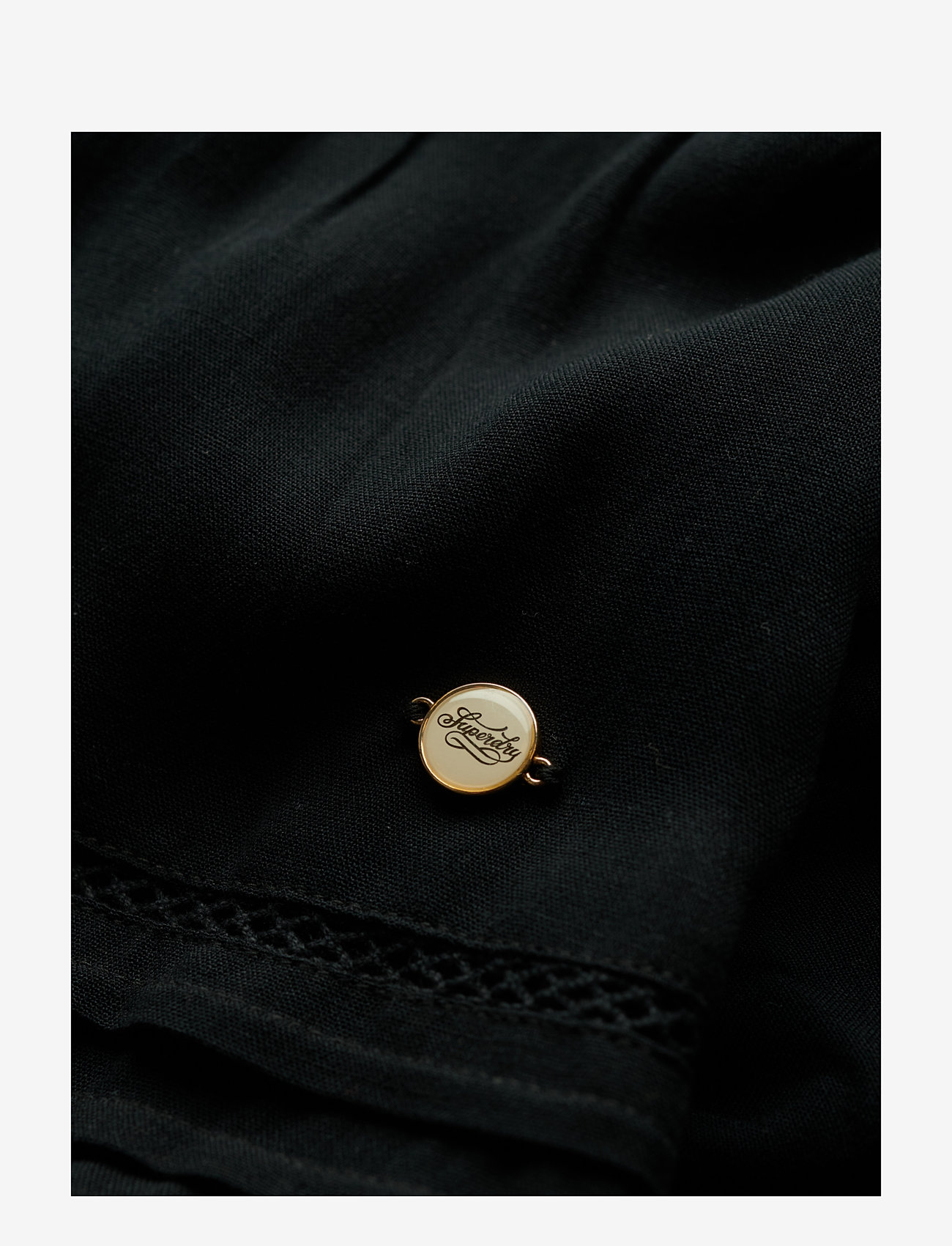 Superdry - IBIZA LACE MIX MAXI SKIRT - black - 3