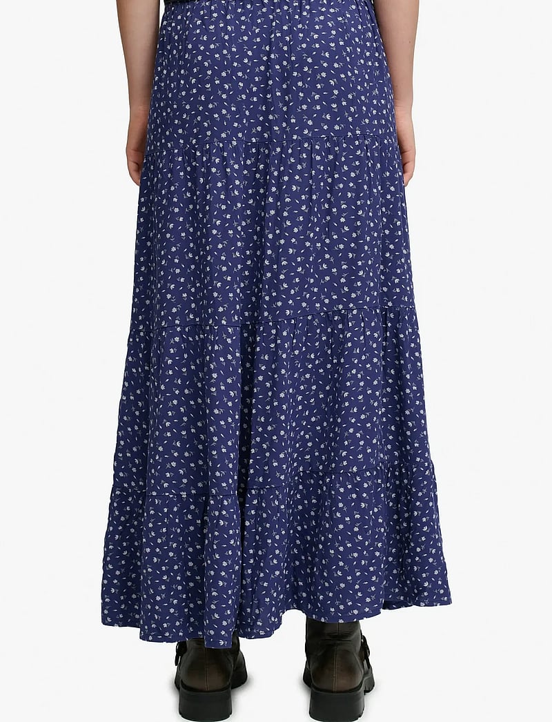 Superdry - WOVEN TIERED MAXI SKIRT - maxi nederdele - mariner navy ditsy floral - 2
