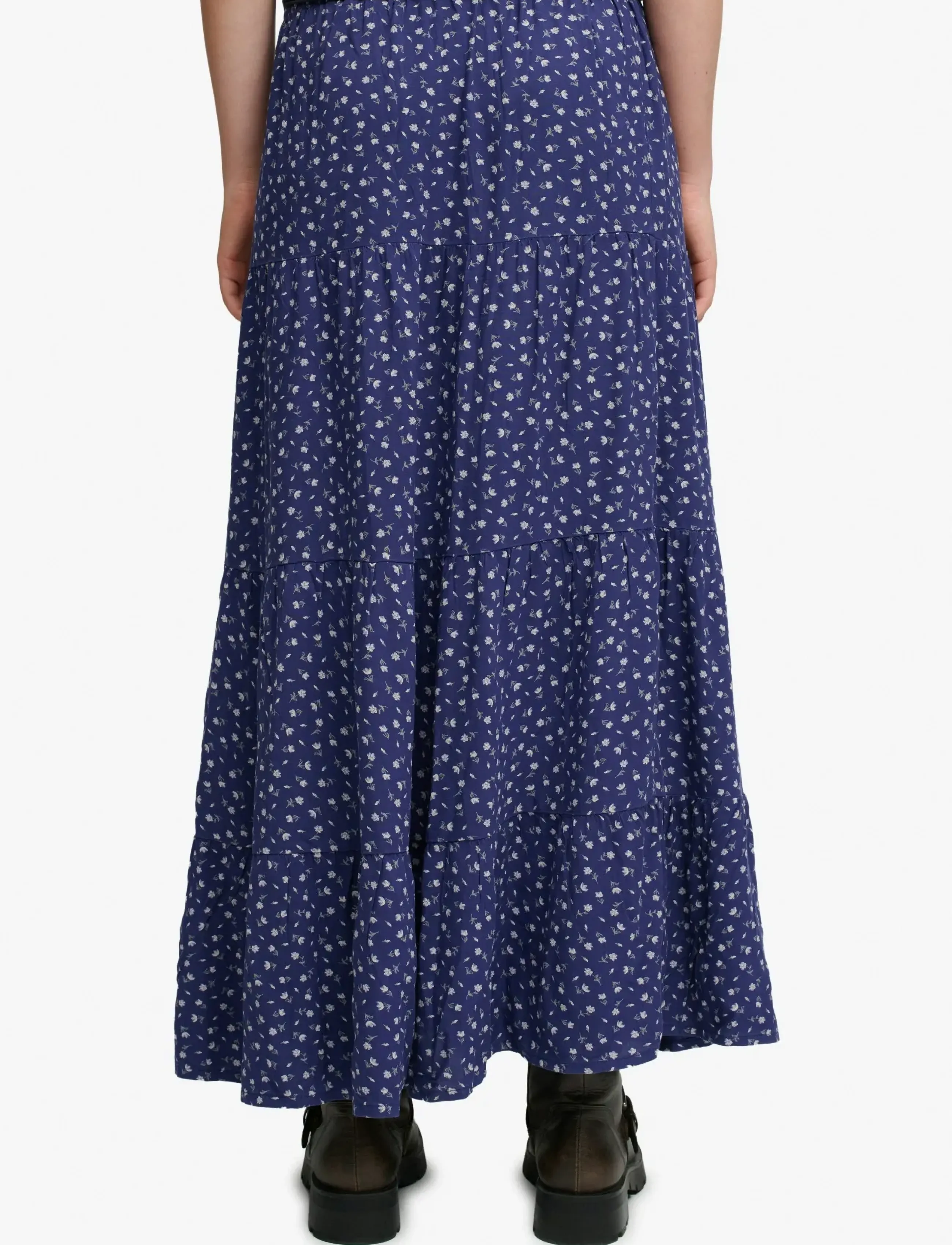 Superdry - WOVEN TIERED MAXI SKIRT - maxi röcke - mariner navy ditsy floral - 2