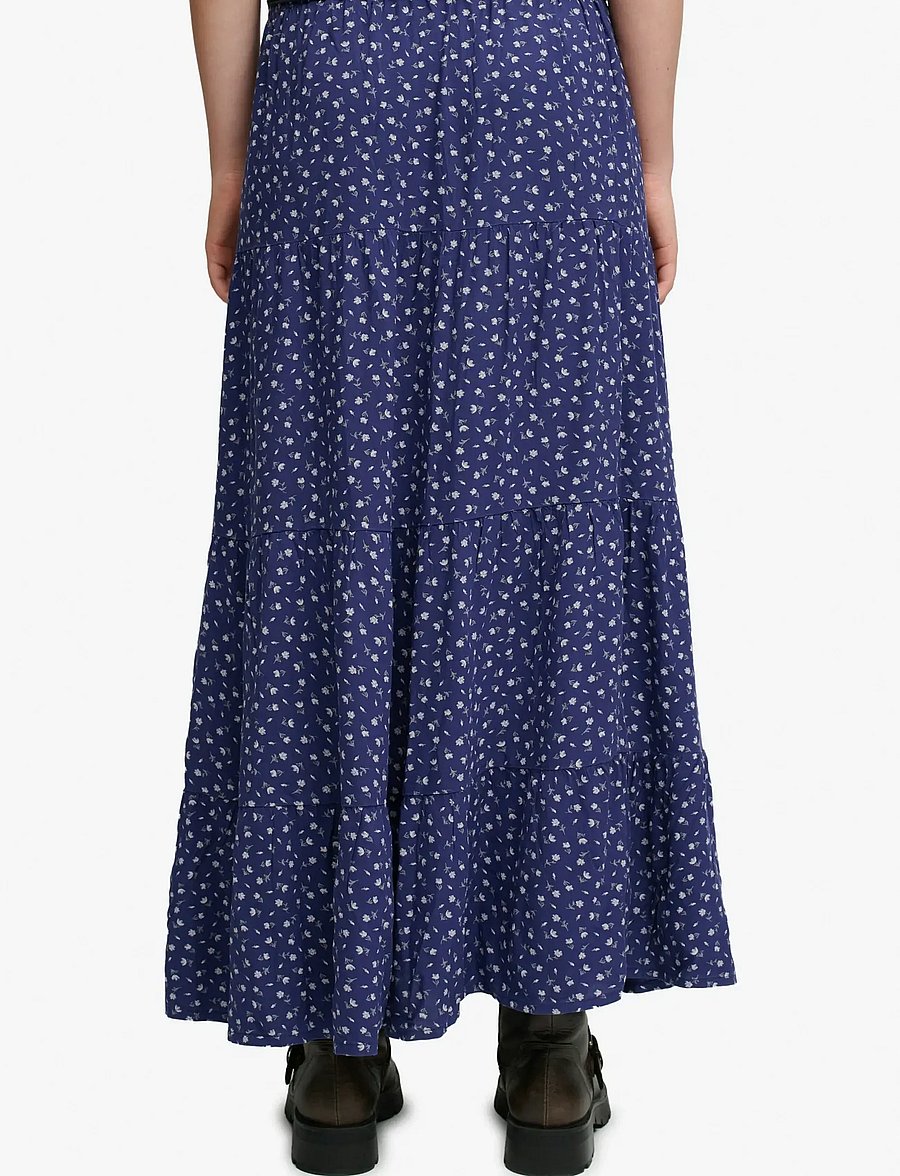 Superdry - WOVEN TIERED MAXI SKIRT - maxi röcke - mariner navy ditsy floral - 2