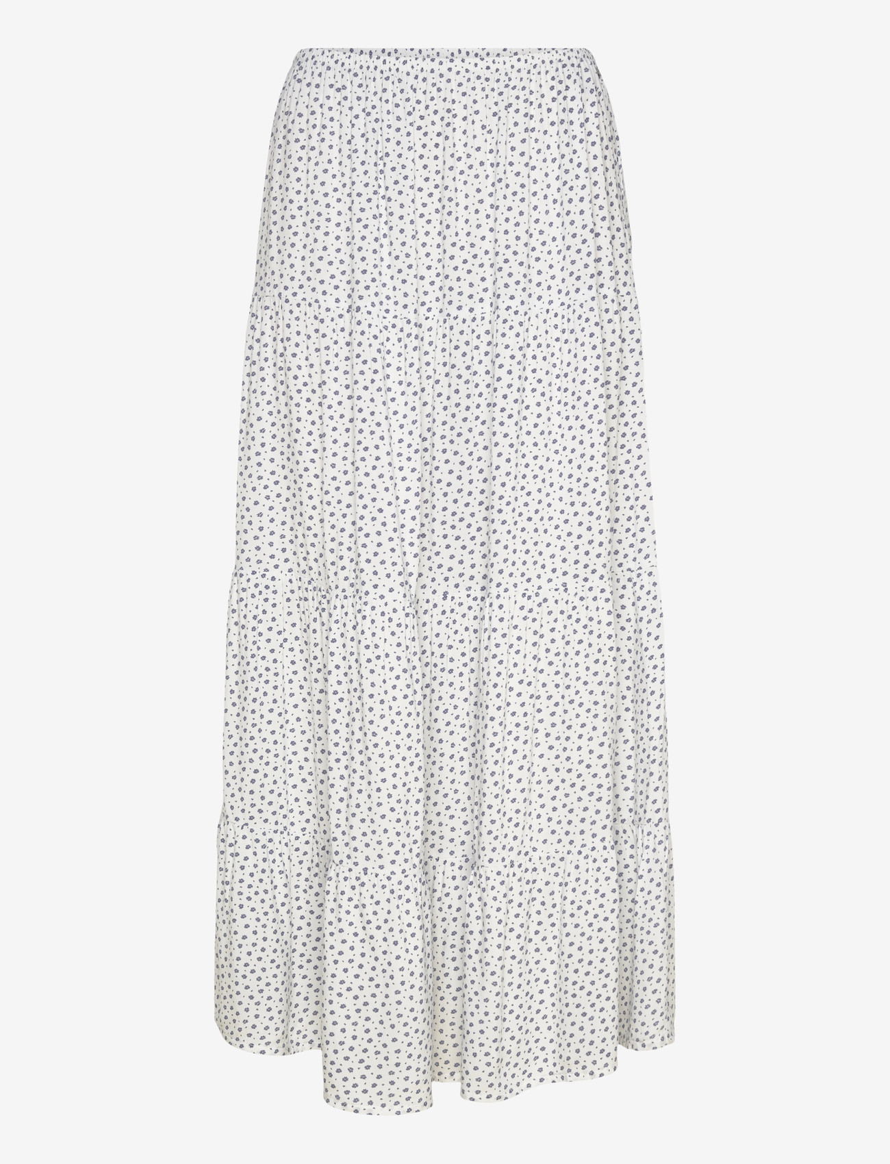 Superdry - WOVEN TIERED MAXI SKIRT - maxi nederdele - off white ditsy hearts - 1