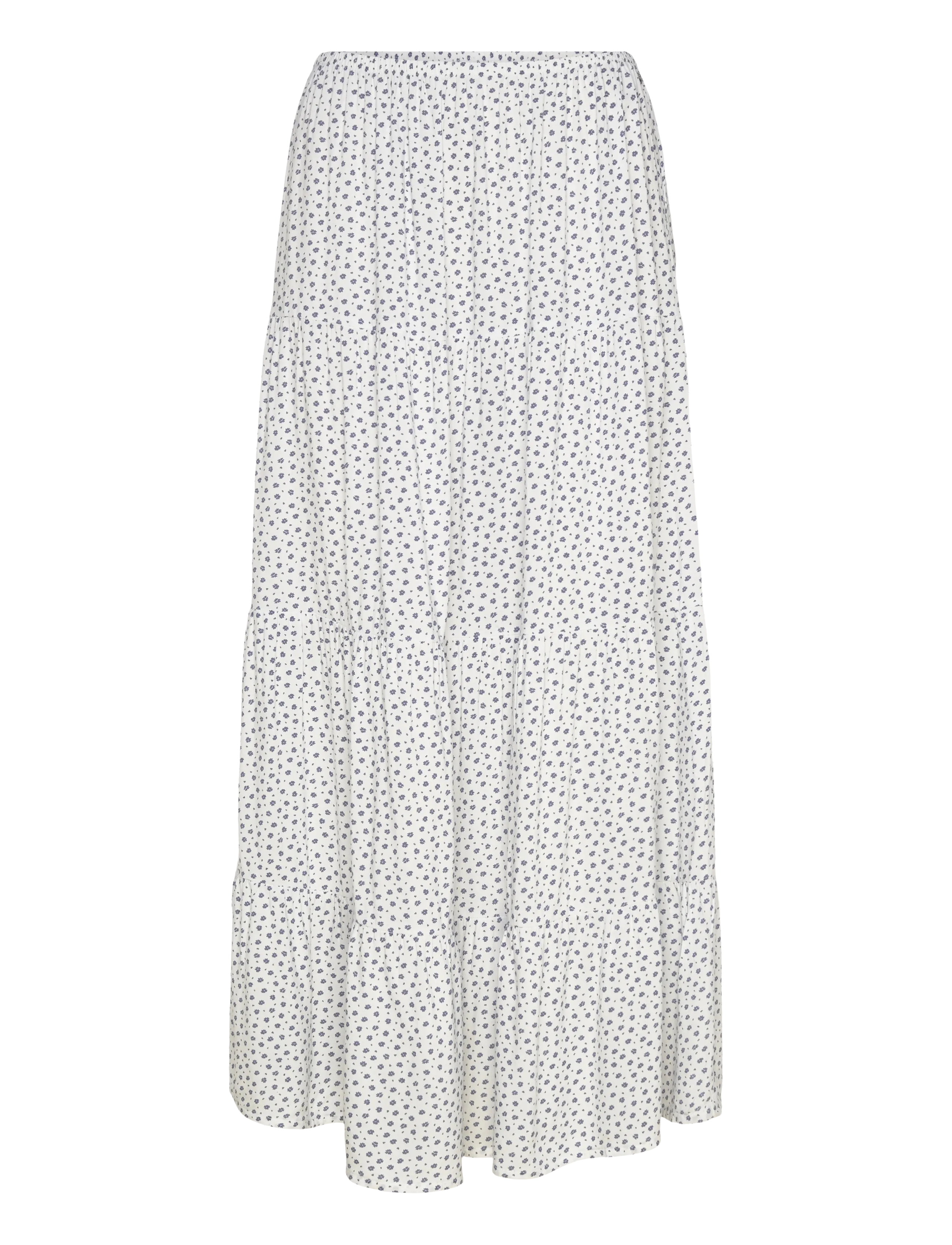 Superdry WOVEN TIERED MAXI SKIRT - Buyers' pick - OFF WHITE DITSY HEARTS / white