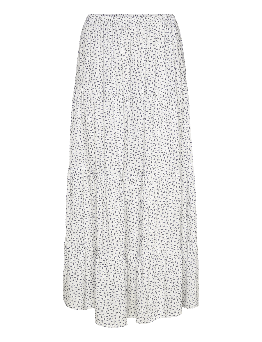 Superdry - WOVEN TIERED MAXI SKIRT - maxi nederdele - off white ditsy hearts - 1
