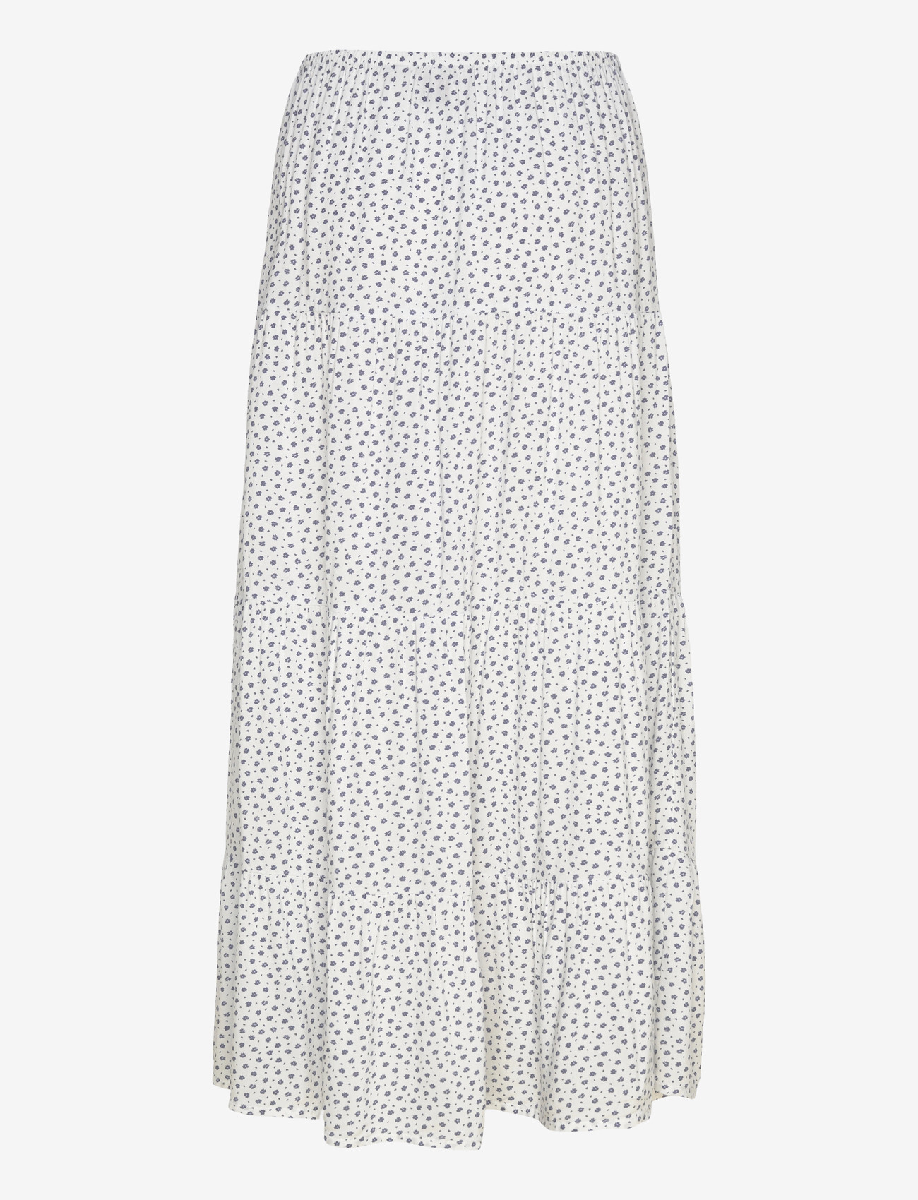 Superdry - WOVEN TIERED MAXI SKIRT - maxi nederdele - off white ditsy hearts - 2