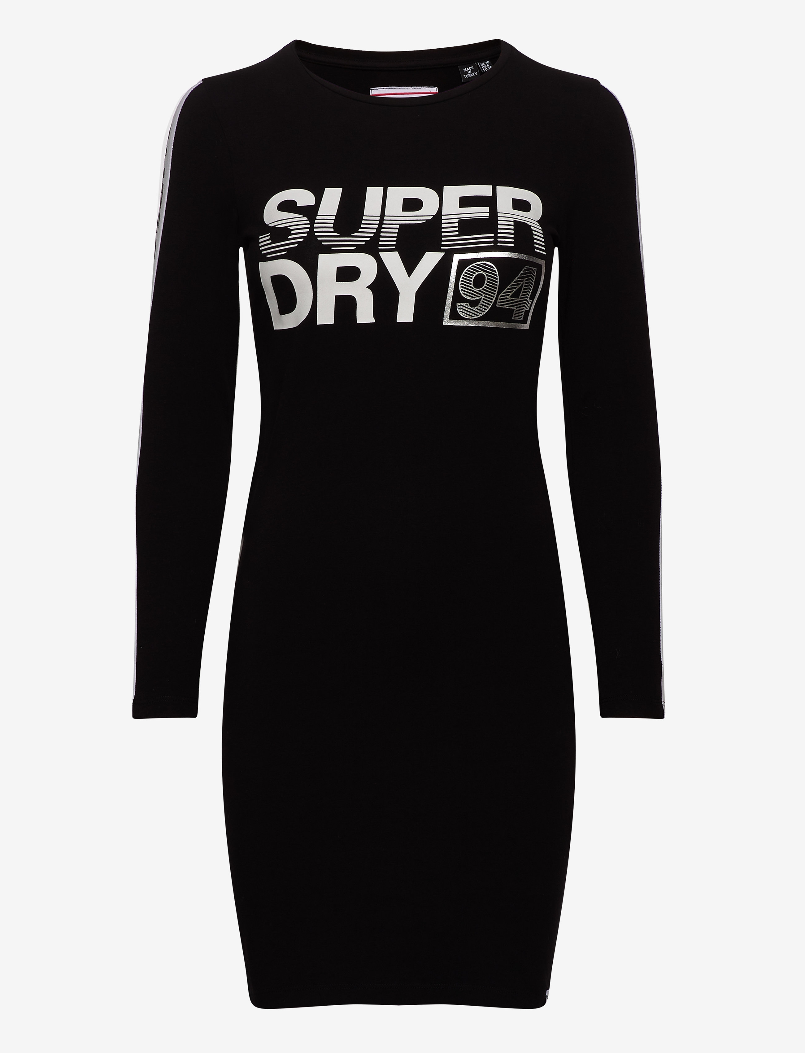 Superdry - BODYCON GRAPHIC MINI DRESS - black - 0