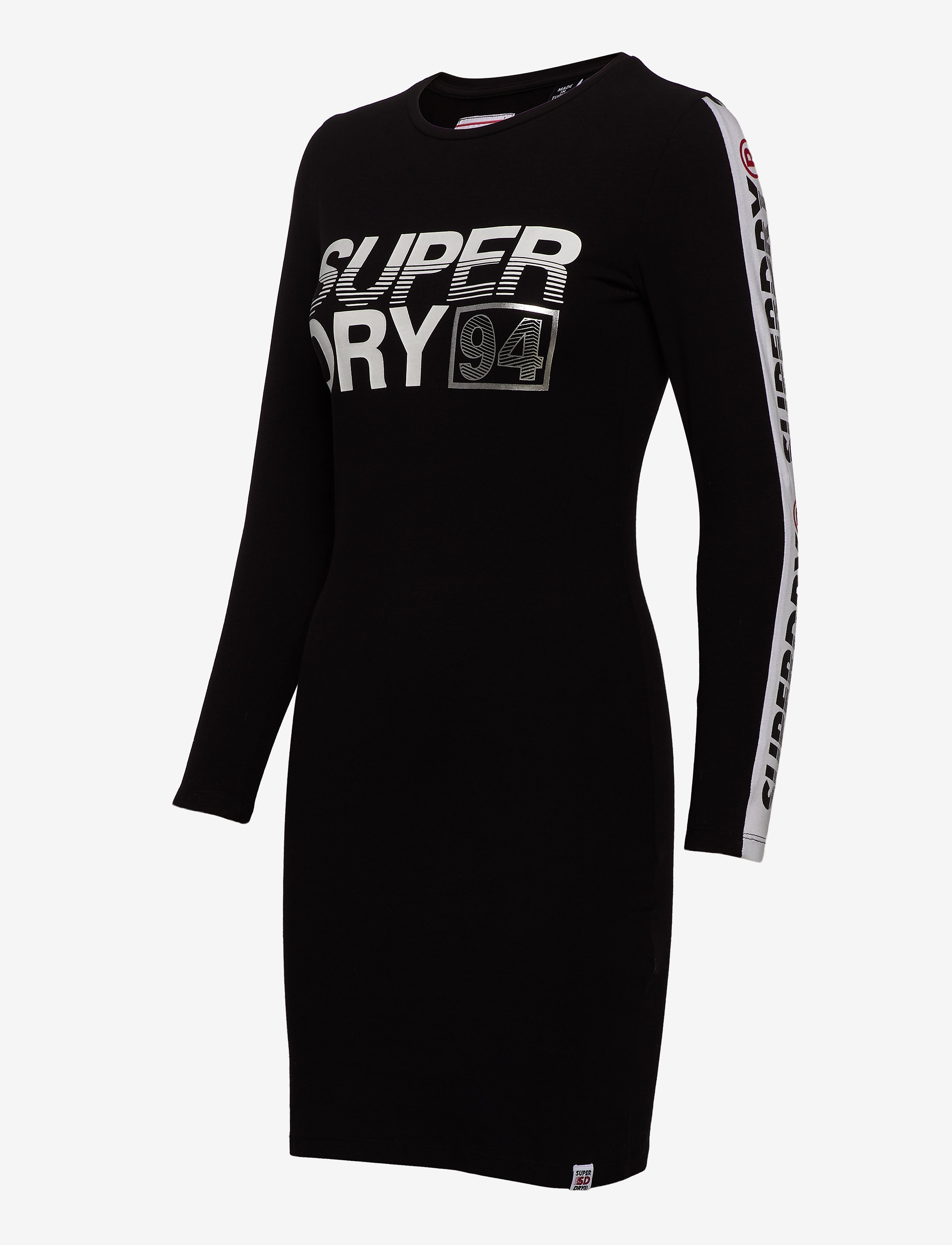 Superdry - BODYCON GRAPHIC MINI DRESS - black - 2