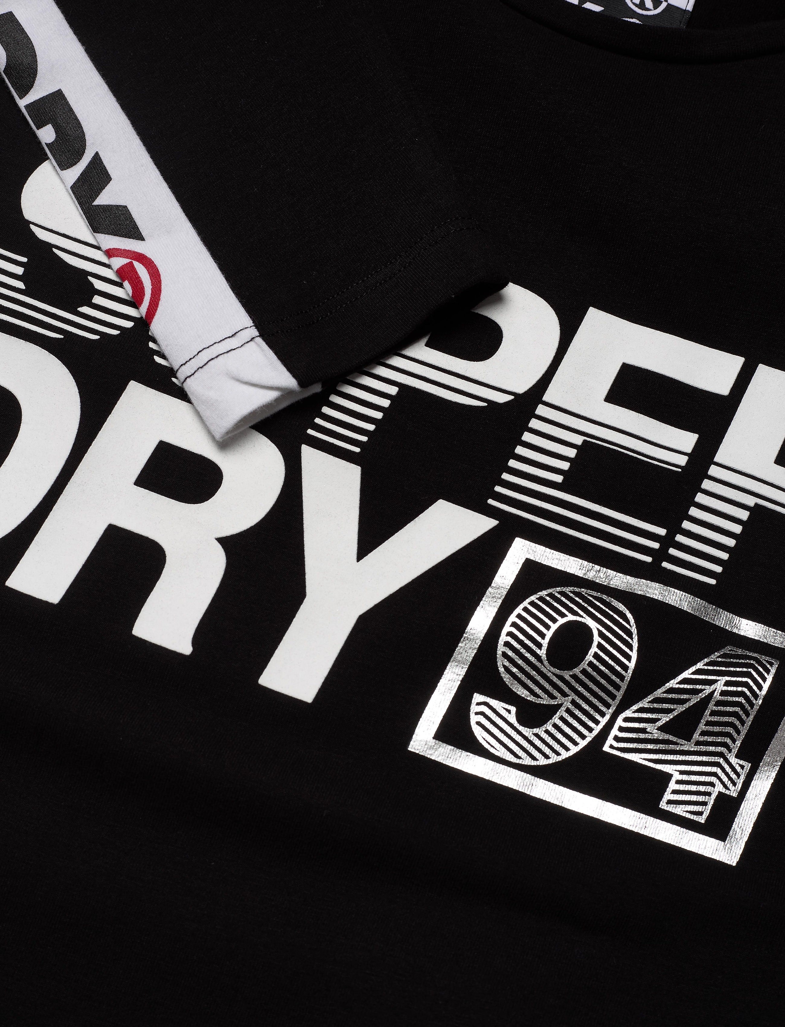 Superdry - BODYCON GRAPHIC MINI DRESS - black - 4