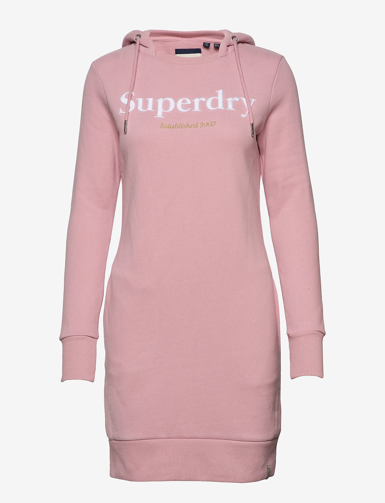 Superdry - HARPER HOODED SWEAT DRESS - soft pink - 0