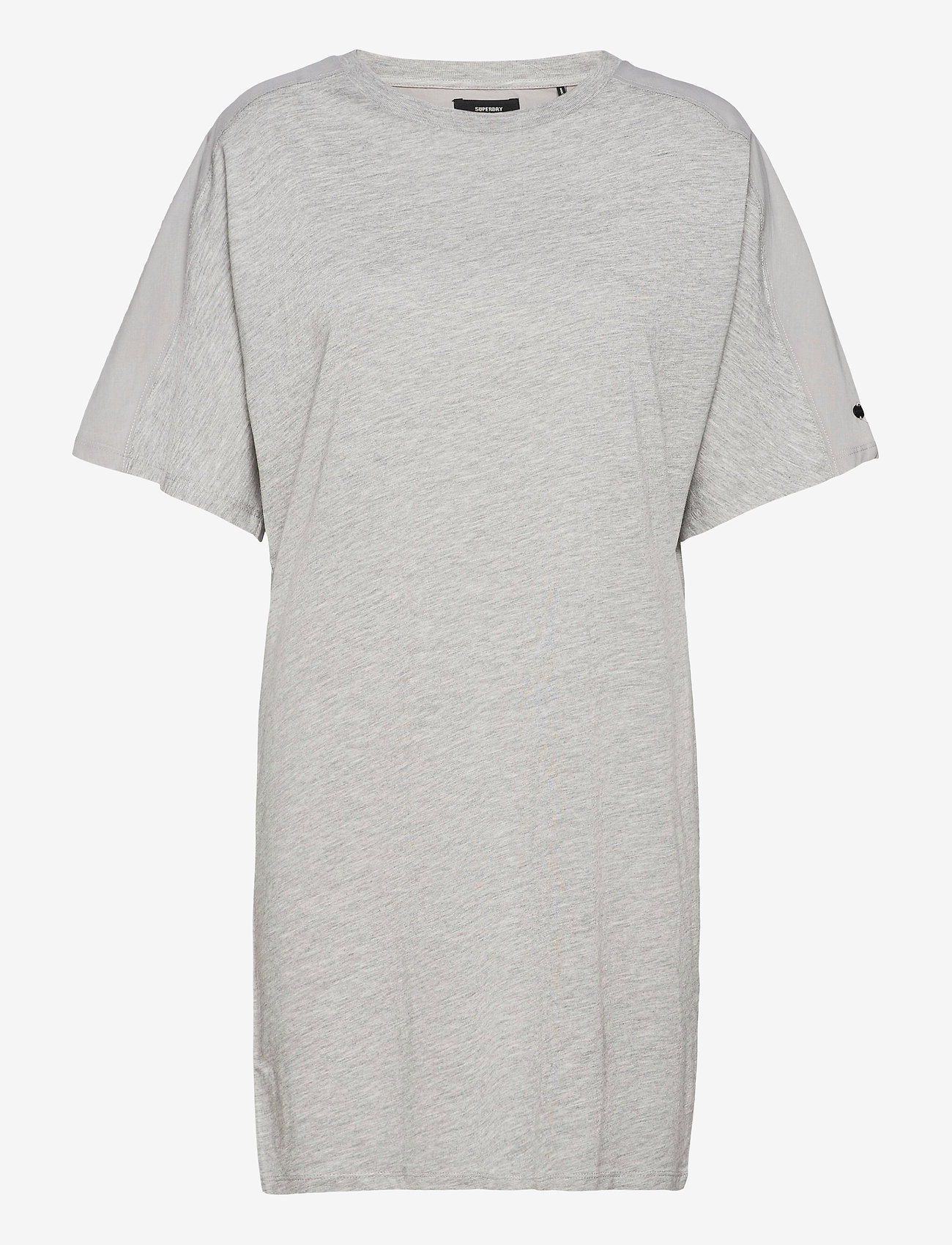 Superdry - COTTON MODAL TSHIRT DRESS - sommerkjoler - mid marl - 0