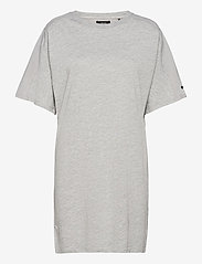Superdry - COTTON MODAL TSHIRT DRESS - summer dresses - mid marl - 0