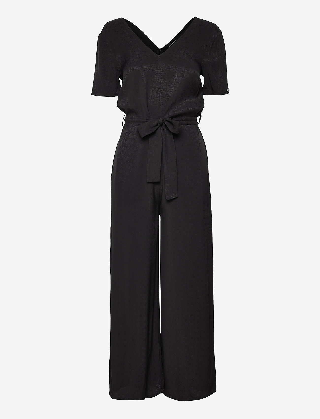 Superdry - STUDIOS S/S JACQUARD JUMPSUIT - black - 0