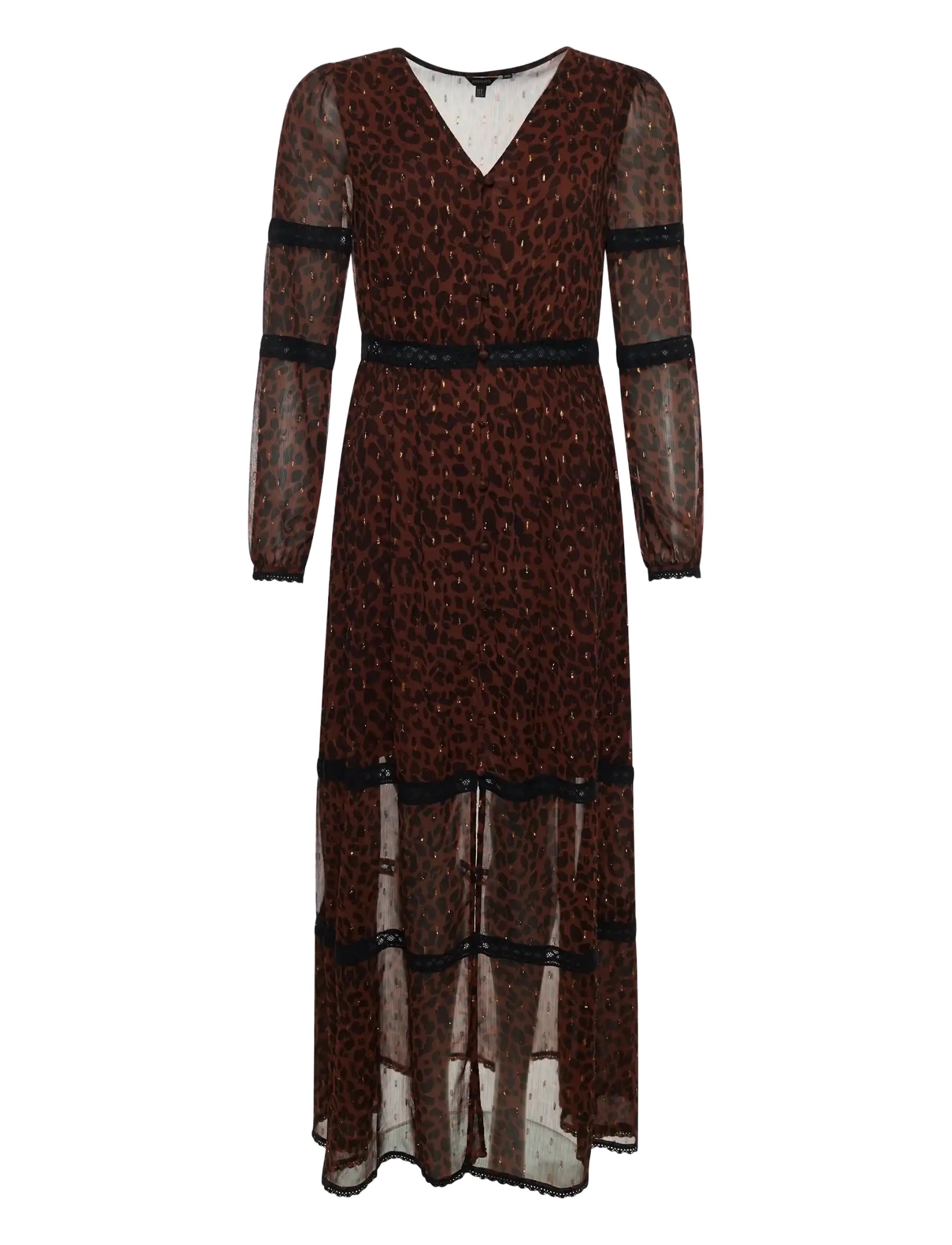 SUPERDRY Woven Maxi Kleid Patterned - S - Damen