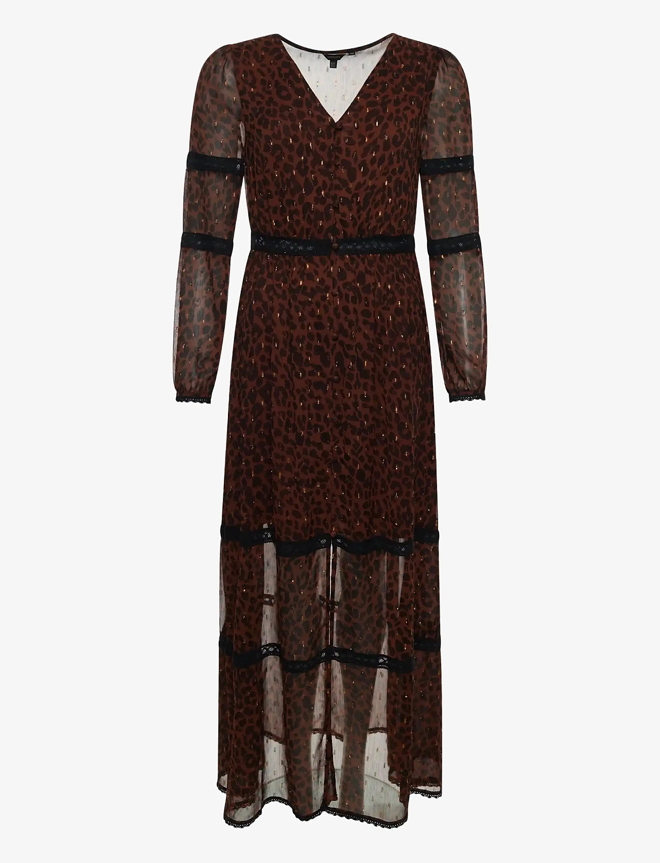 Superdry - Woven Maxi Dress - maxi kjoler - leopard print - 0