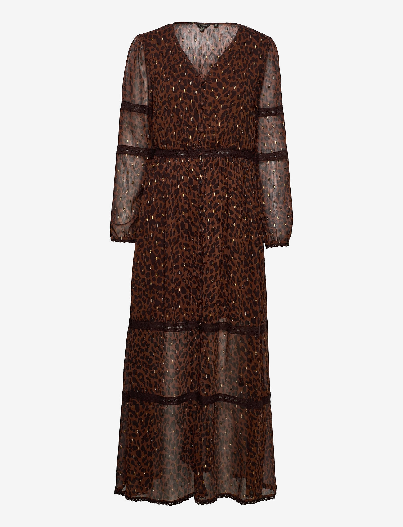 Superdry - Woven Maxi Dress - garas kleitas - leopard print - 0