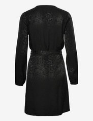 Superdry - STUDIOS JACQUARD WRAP DRESS - sukienki kopertowe - black - 1