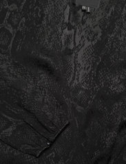 Superdry - STUDIOS JACQUARD WRAP DRESS - omlottklänning - black - 2