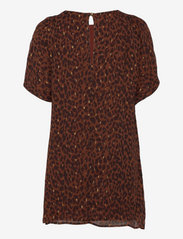 Superdry - T-Shirt Metallic Dress - kurze kleider - leopard print - 1