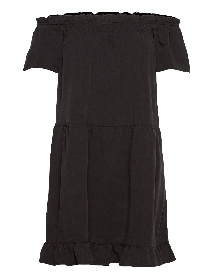 Superdry - VINTAGE OFF SHOULDER DRESS - black - 0
