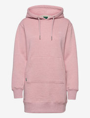 Superdry - VINTAGE LOGO EMB HOOD DRESS - džemperio tipo suknelės - soft pink marl - 0