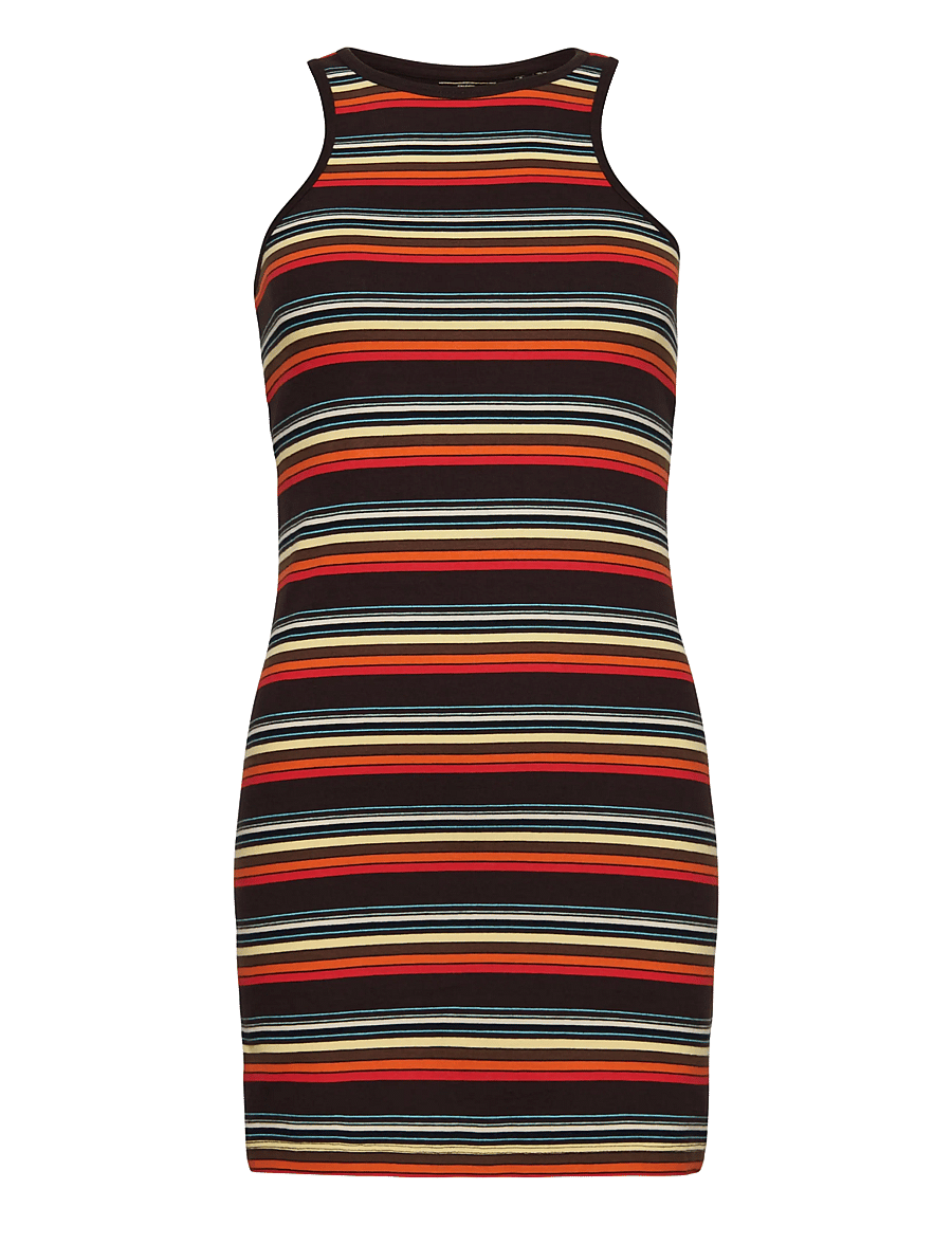 Superdry - VINTAGE STRIPE RACER DRESS - sommerkleider - summer yellow stripe - 1