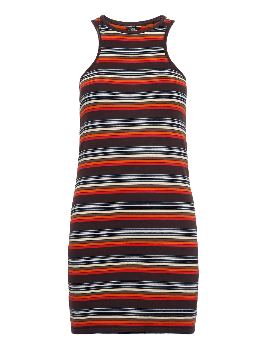 Superdry - VINTAGE STRIPE RACER DRESS - sommerkjoler - summer yellow stripe - 1