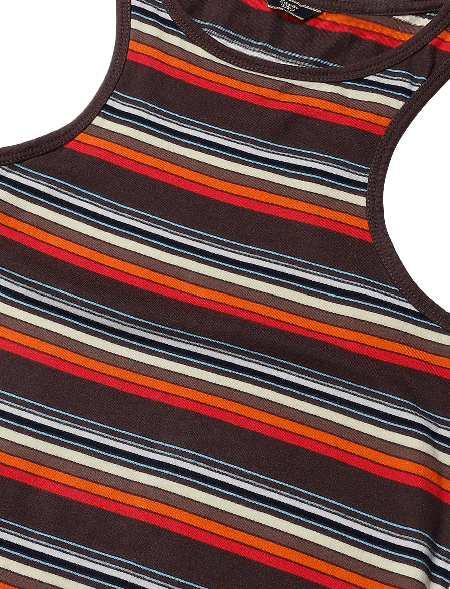 Superdry - VINTAGE STRIPE RACER DRESS - sommerkjoler - summer yellow stripe - 5