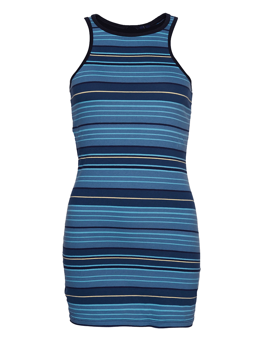 Superdry - VINTAGE STRIPE RACER DRESS - sommerkleider - tonal blue stripe - 1