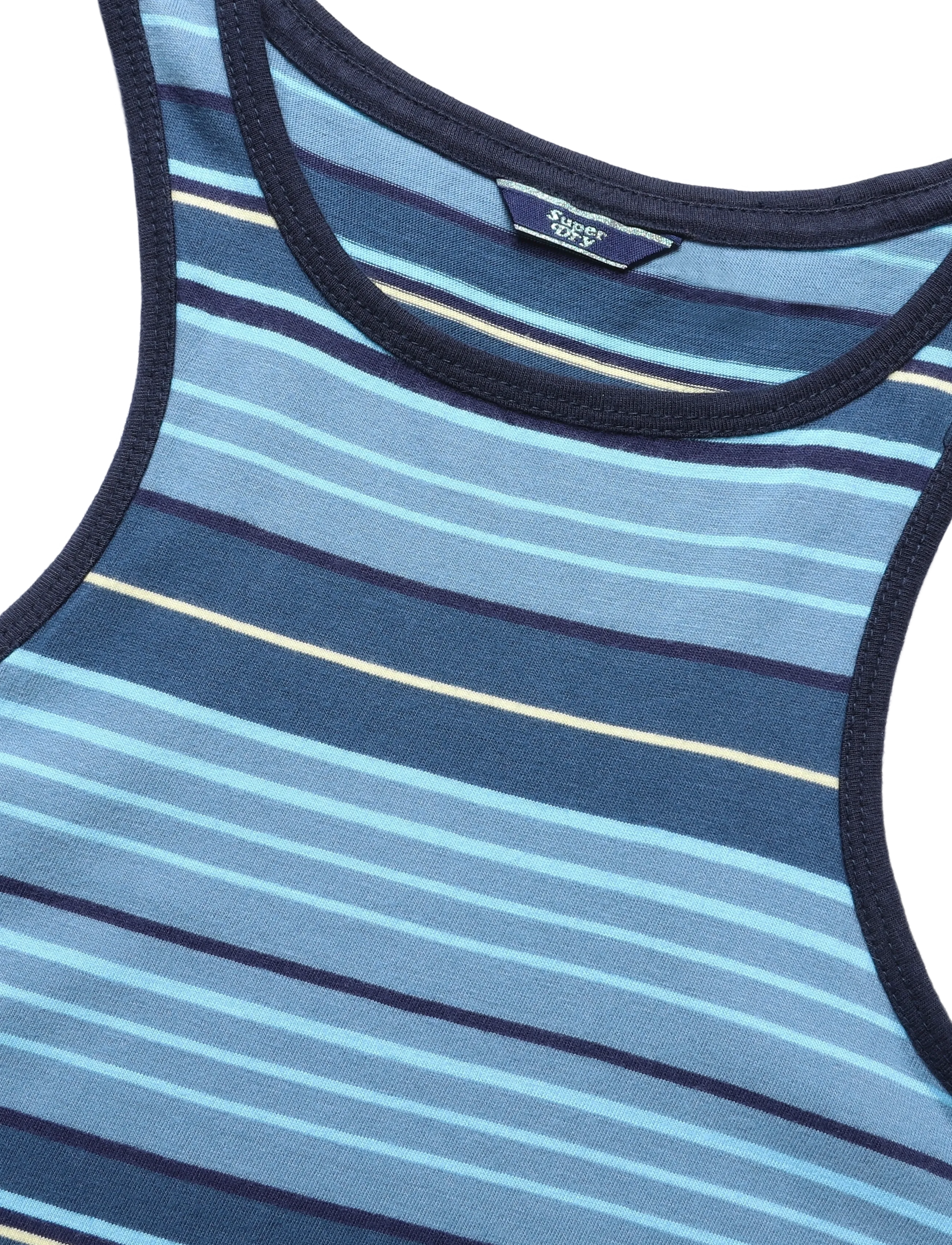 Superdry - VINTAGE STRIPE RACER DRESS - suvised sooduspakkumised - tonal blue stripe - 5