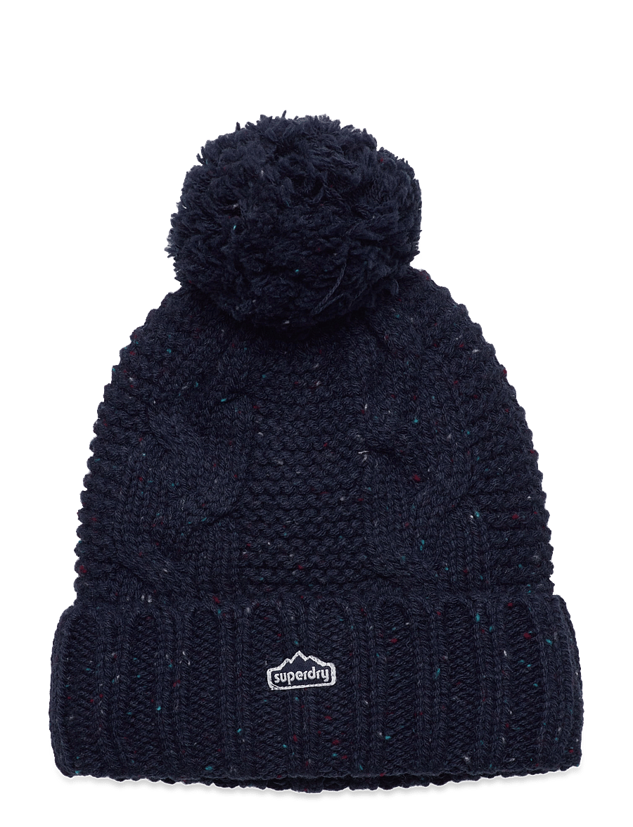 Superdry - VINTAGE CABLE BEANIE - huer - deep navy tweed - 0