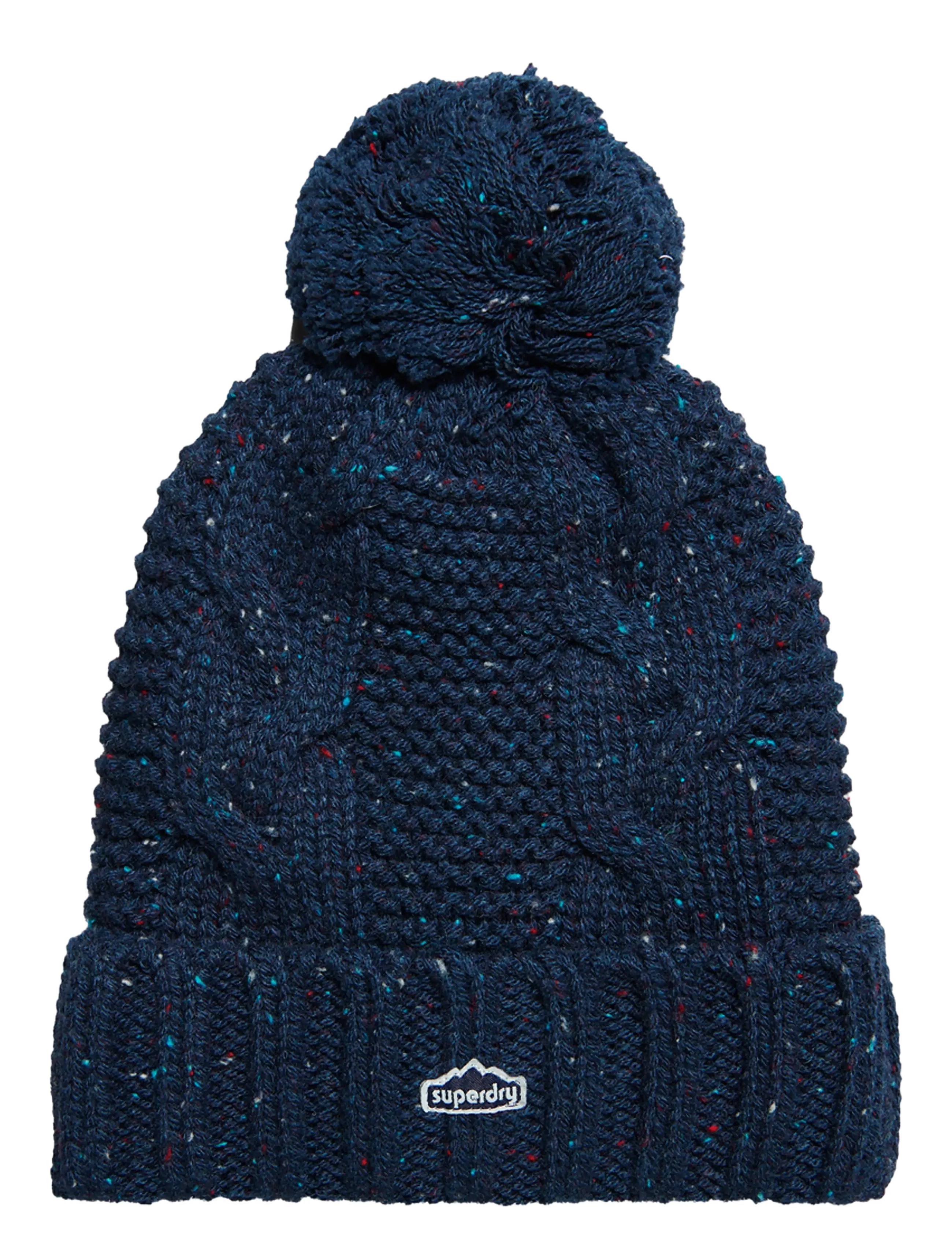 Superdry VINTAGE CABLE BEANIE - Mützen - DEEP NAVY TWEED / blue