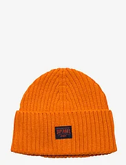 Superdry - WORKWEAR KNITTED BEANIE HAT - mažiausios kainos - jaffa orange - 0