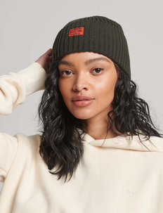 WORKWEAR KNITTED BEANIE HAT, Superdry