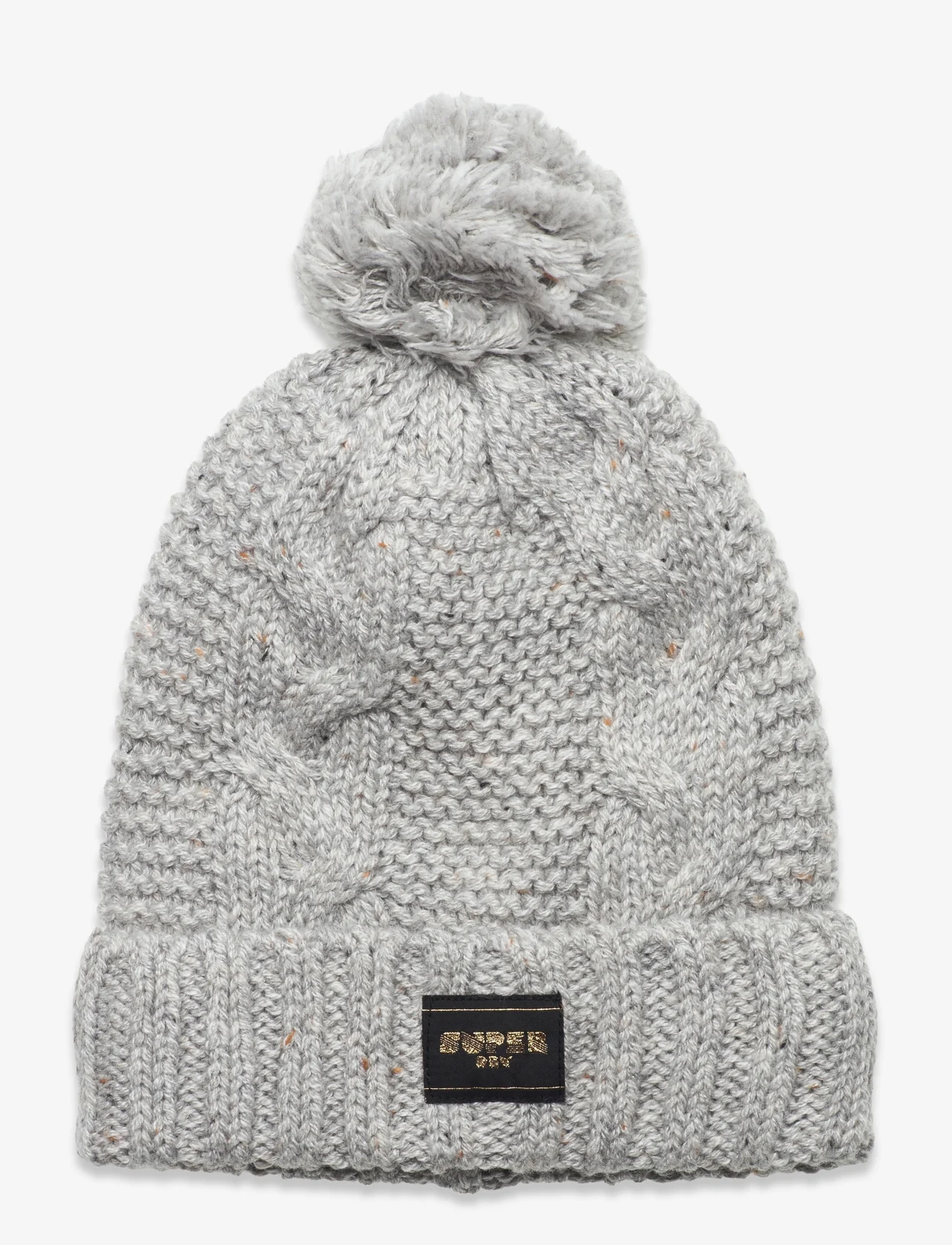 Superdry - CABLE KNIT BEANIE HAT - laveste priser - ice grey fleck - 0