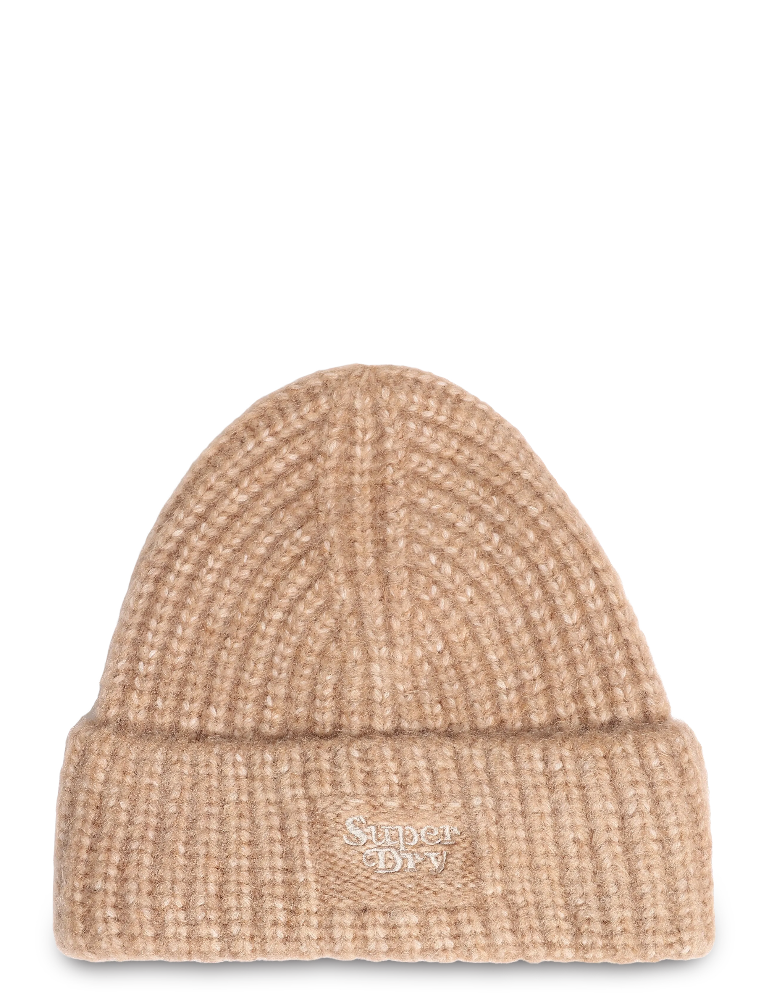 Superdry RIB KNIT BEANIE HAT - Accessoires - TOASTED COCONUT BROWN / brown