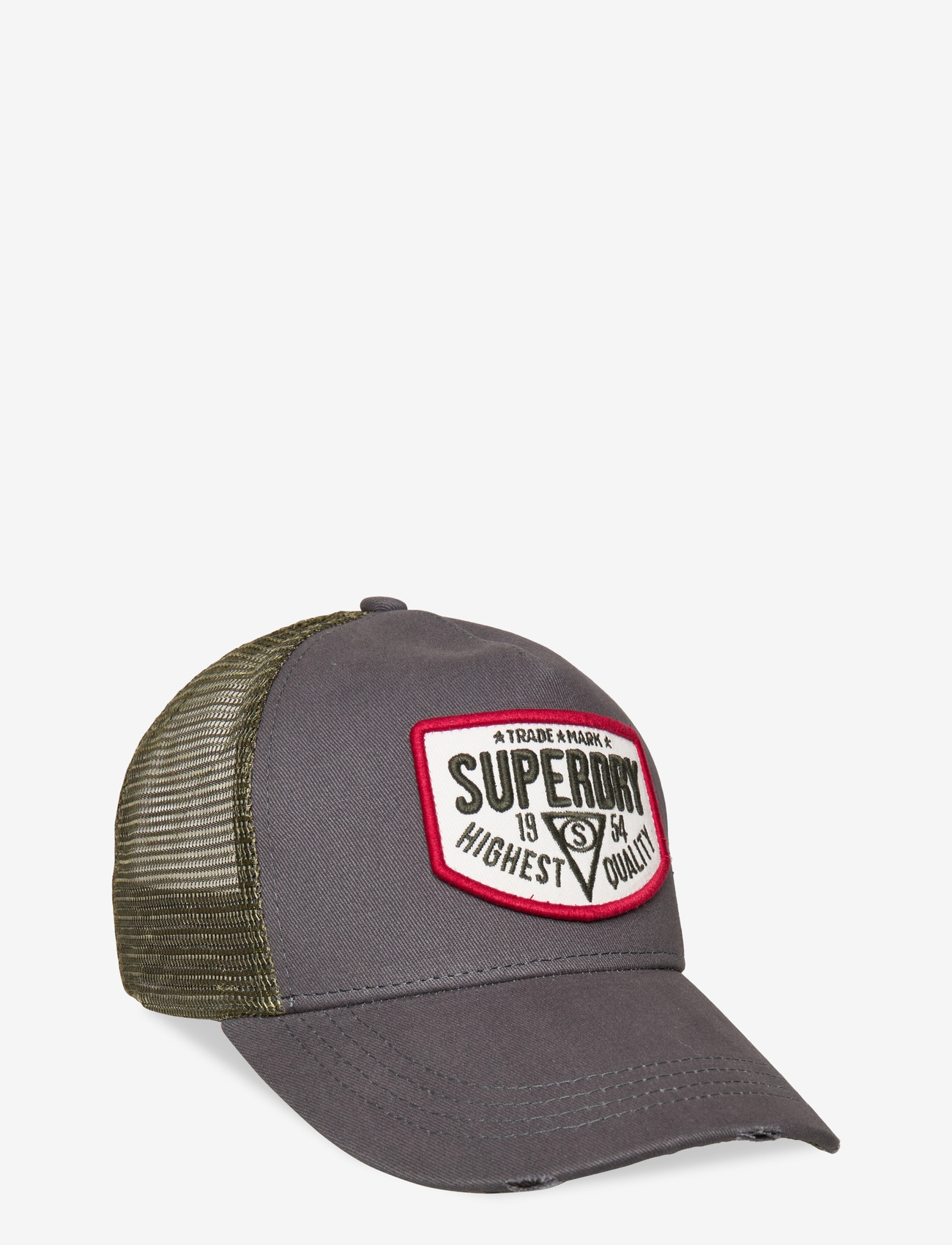 Superdry - MESH TRUCKER CAP - caps - flint stone blue grey - 1