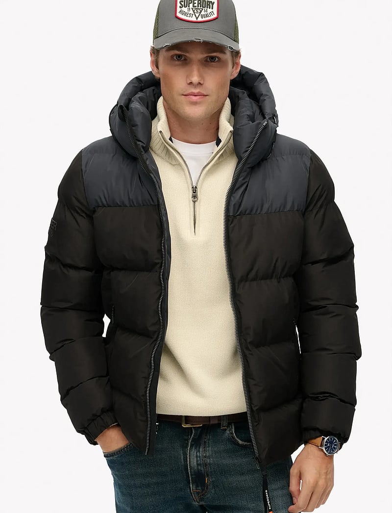 Superdry - MESH TRUCKER CAP - caps - flint stone blue grey - 0