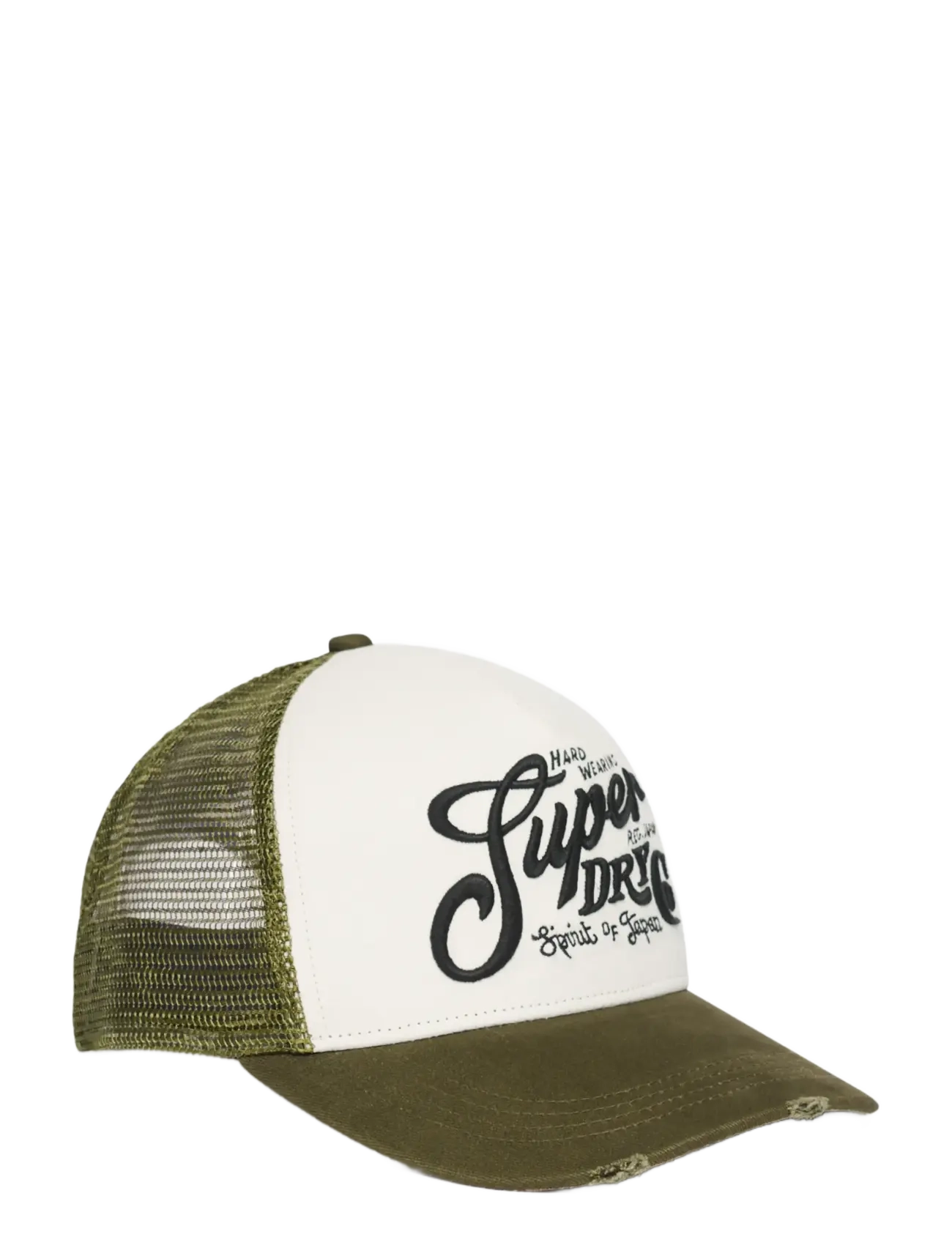 Superdry - MESH TRUCKER CAP - najniższe ceny - khaki/ecru - 1