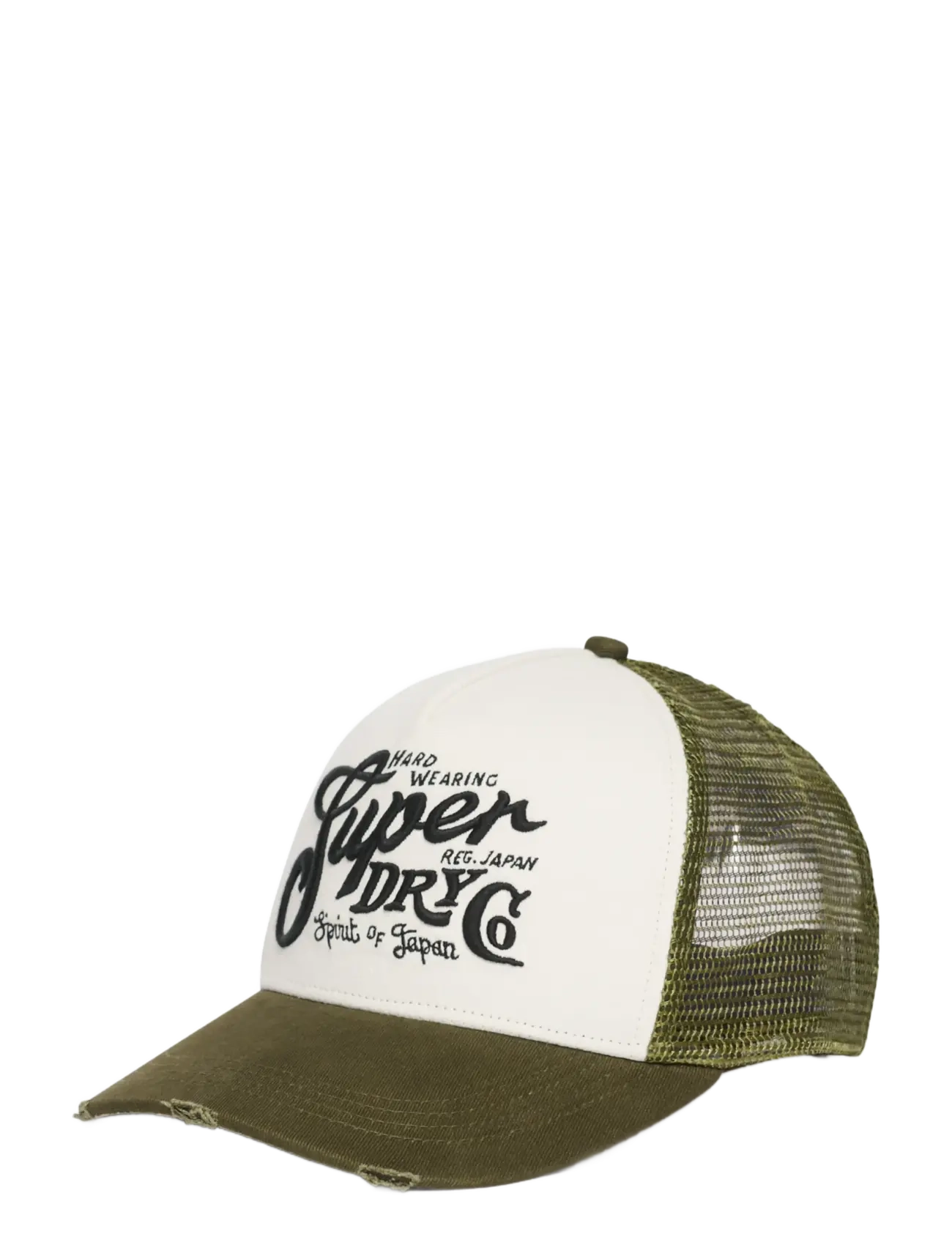 Superdry - MESH TRUCKER CAP - najniższe ceny - khaki/ecru - 3