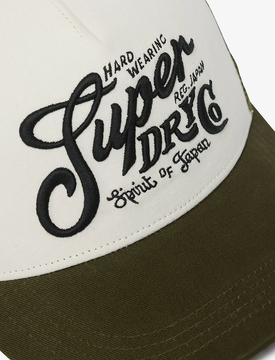 Superdry - MESH TRUCKER CAP - kappen - khaki/ecru - 4
