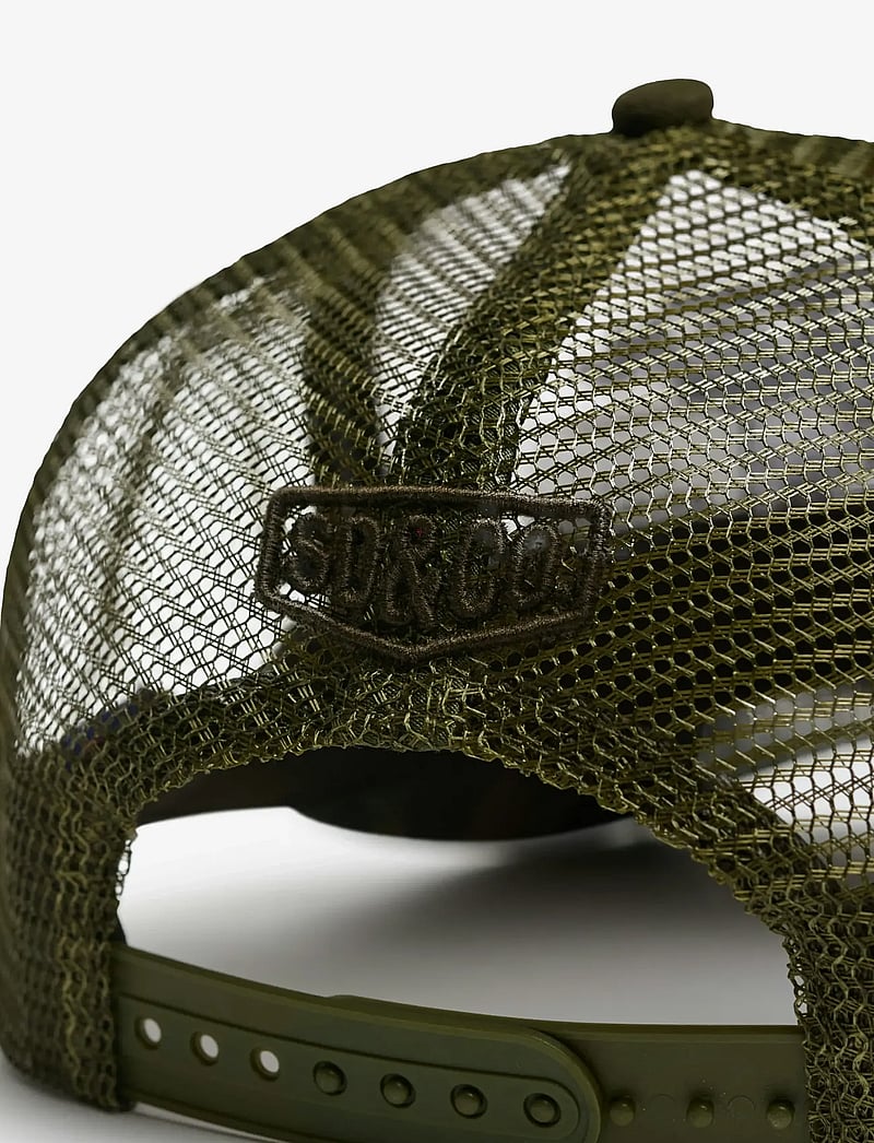 Superdry - MESH TRUCKER CAP - lippikset - khaki/ecru - 3
