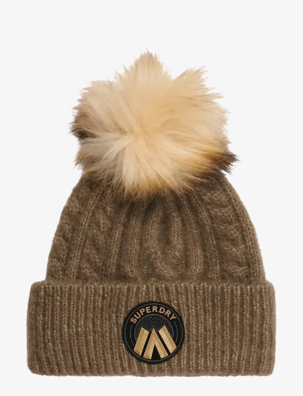 Superdry - CABLE LUXE KNIT BEANIE HAT - bonnets - moss khaki - 1