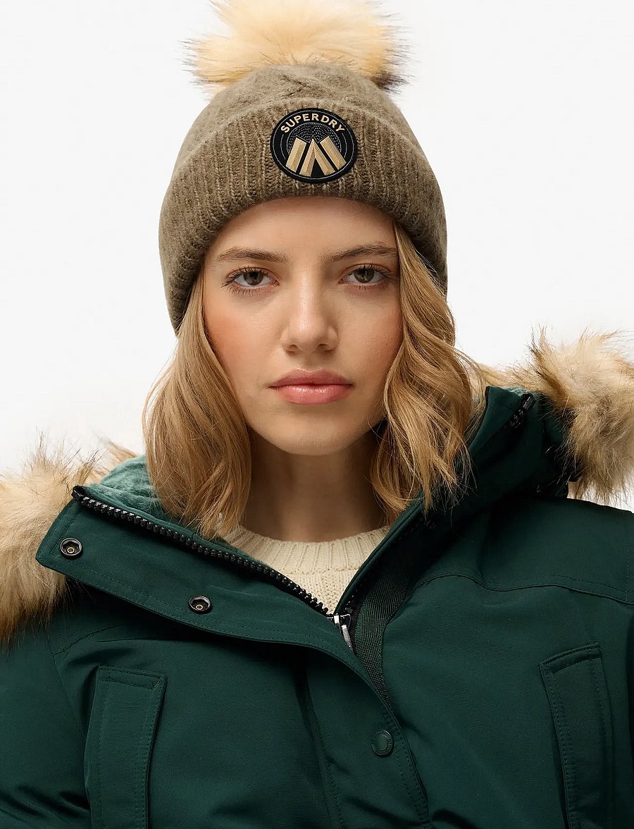 Superdry - CABLE LUXE KNIT BEANIE HAT - moss khaki - 0