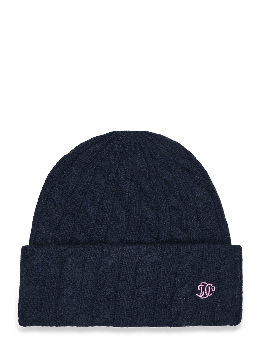 Superdry - PREMIUM CABLE KNIT BEANIE HAT - beanies - eclipse navy - 1