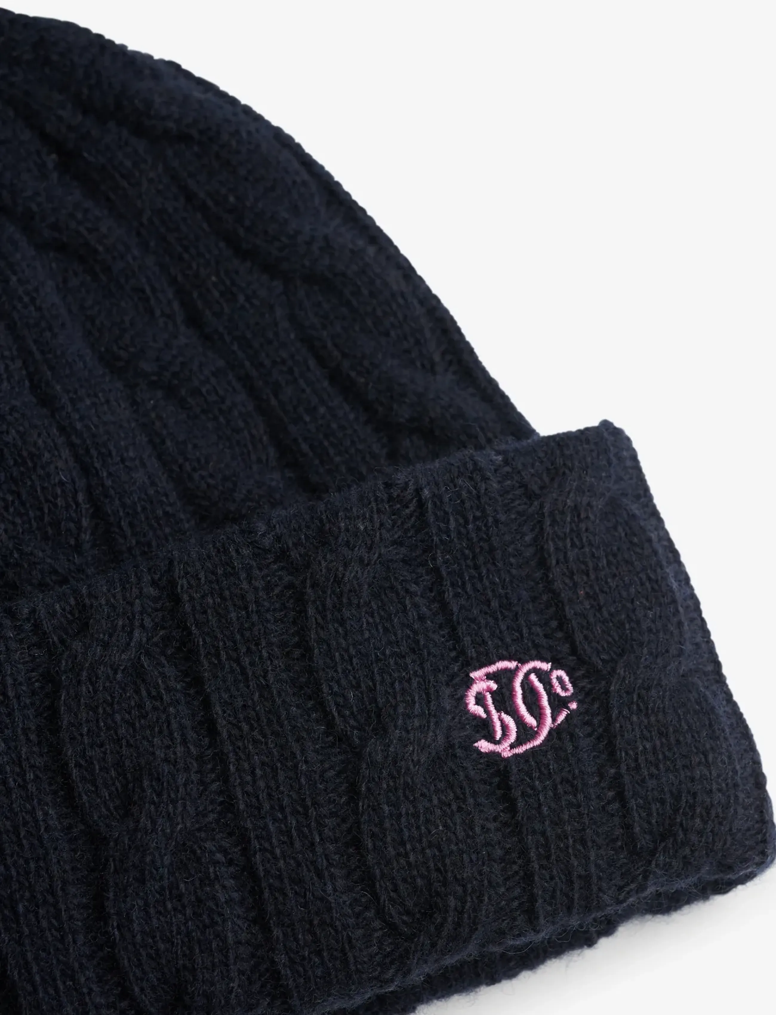 Superdry - PREMIUM CABLE KNIT BEANIE HAT - kootud mütsid - eclipse navy - 2