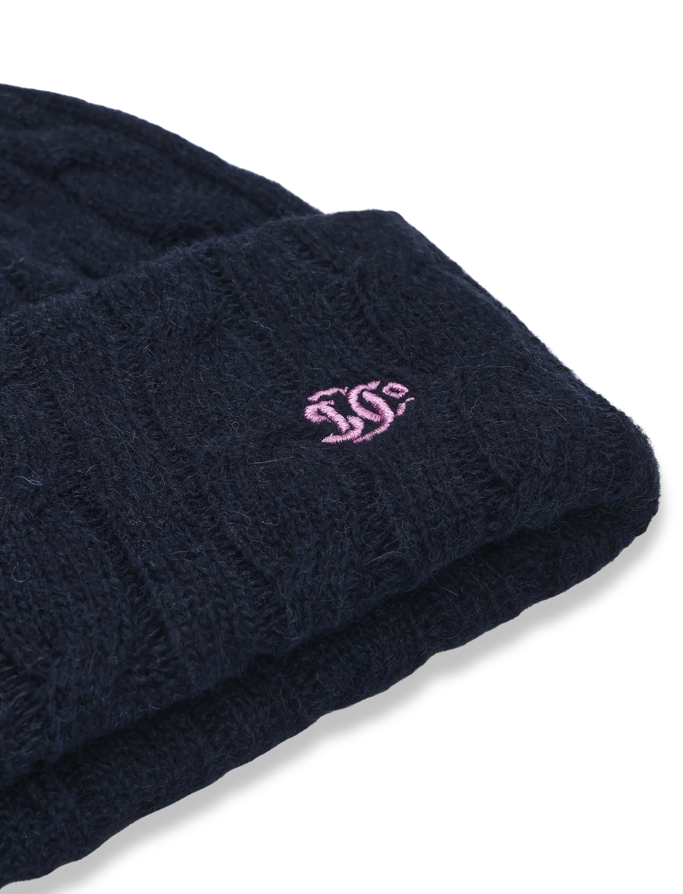Superdry - PREMIUM CABLE KNIT BEANIE HAT - beanies - eclipse navy - 3