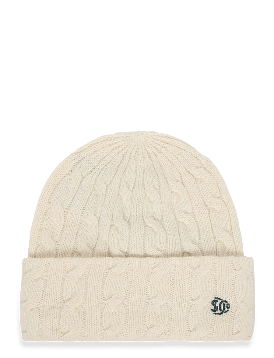Superdry - PREMIUM CABLE KNIT BEANIE HAT - mützen - natural cream - 1