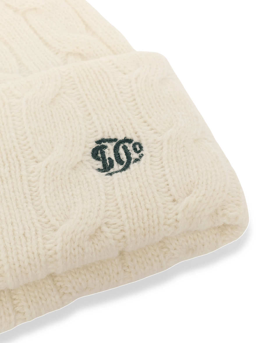 Superdry - PREMIUM CABLE KNIT BEANIE HAT - mützen - natural cream - 3