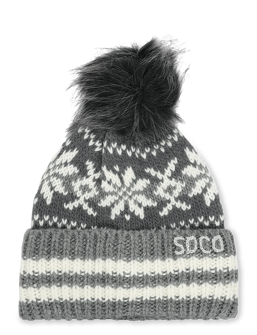 Superdry - OUTDOORS FAIRISLE BEANIE HAT - mützen - charcoal marl - 1