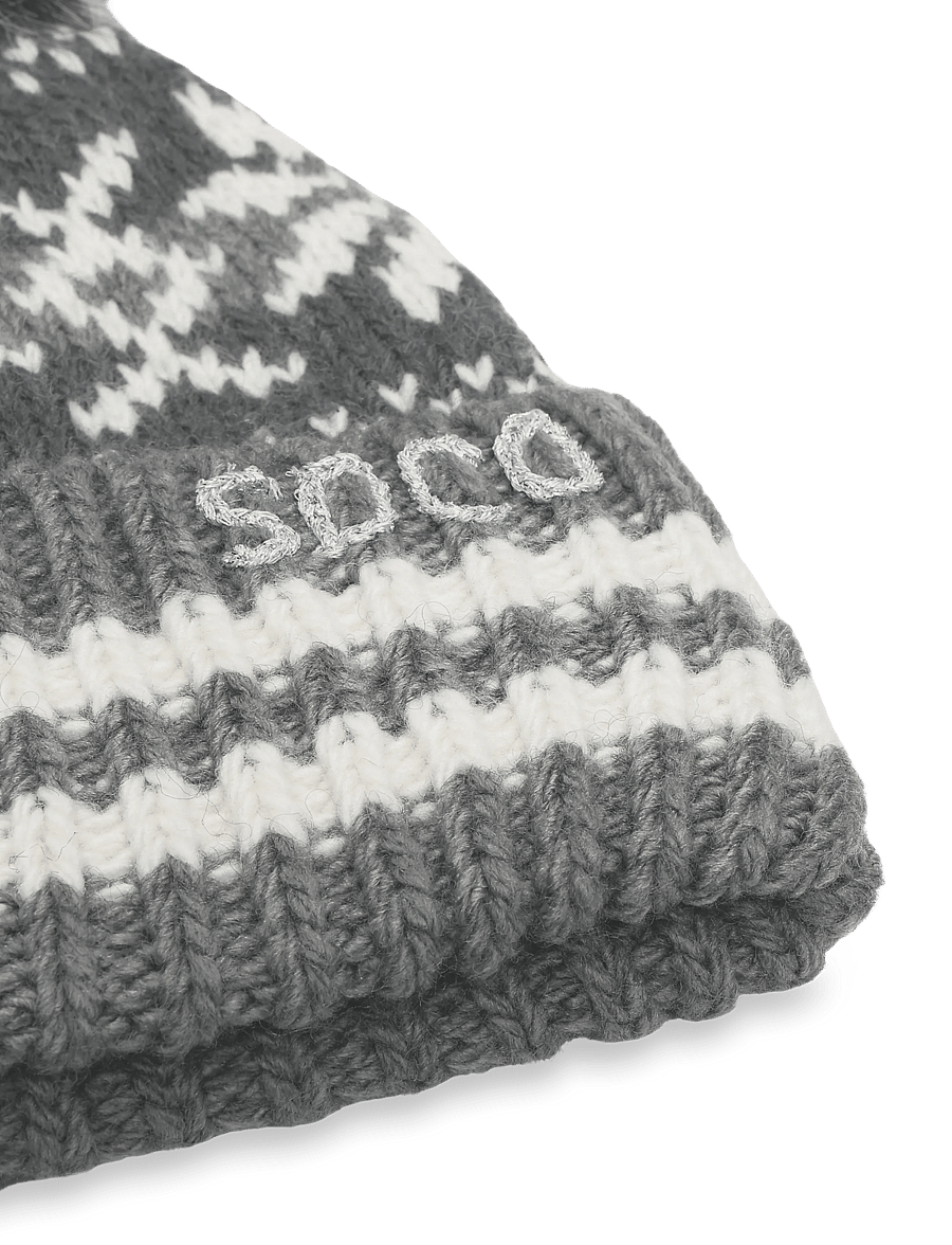 Superdry - OUTDOORS FAIRISLE BEANIE HAT - mützen - charcoal marl - 3